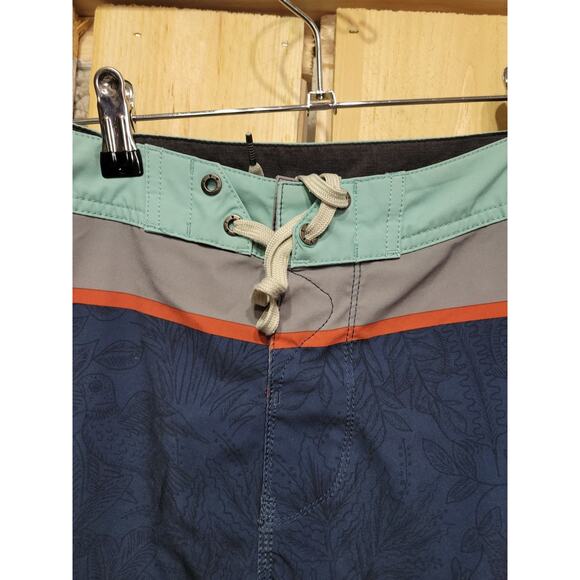 Vissala Board Shorts Mens Sz 30 Upcycle Cocotex Poly Stretch - Picture 6 of 13